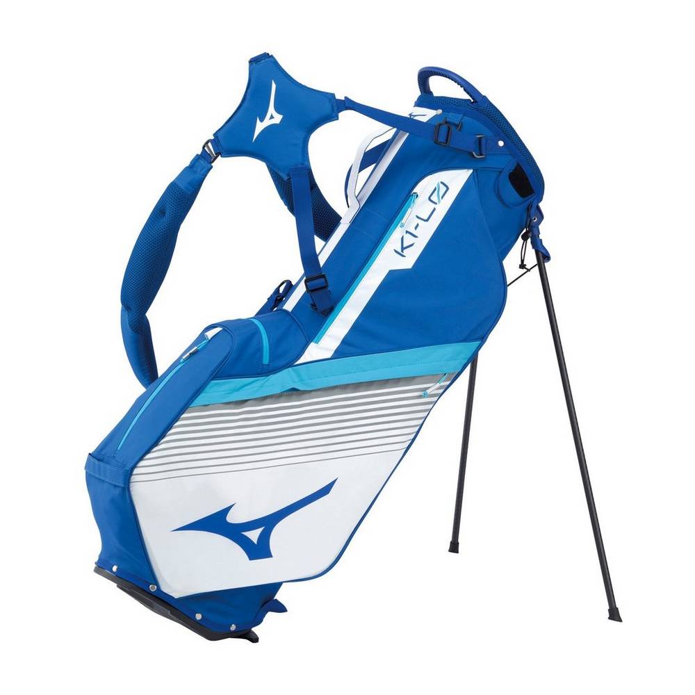 Mens Mizuno K1-L0 Stand Bag Blue/White Philippines (BAHUTK126)